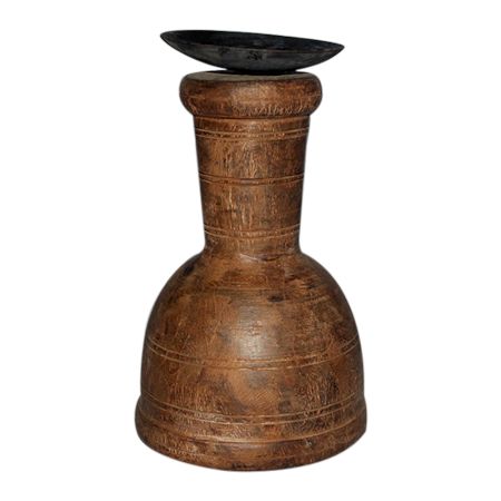 Hand Made Wooden Candle Stand-05